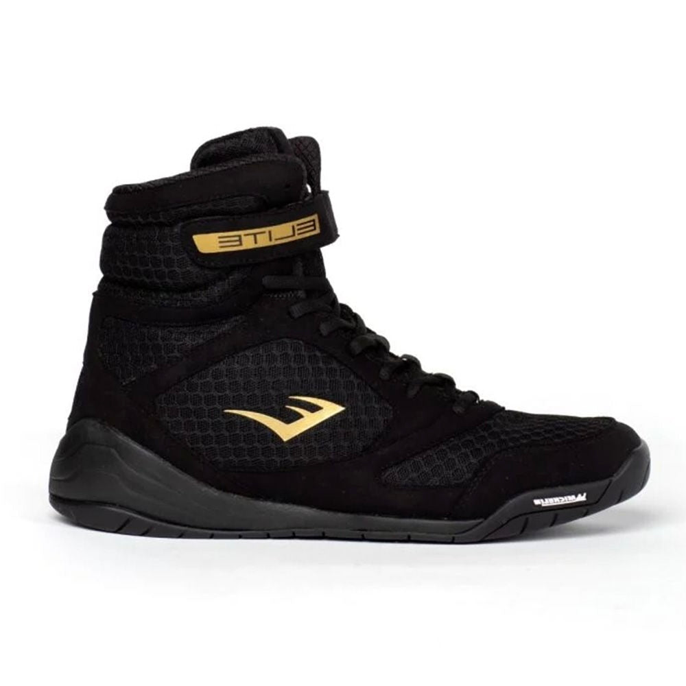 Everlast Elite 2.0 High Top Boxing Boots - Black & Gold